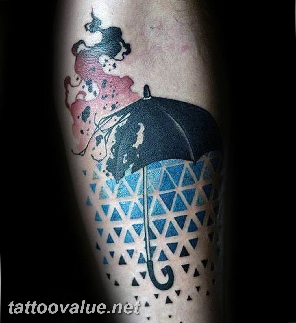 photo tattoo umbrella 06.12.2018 №021 - example of tattoo design umbrella - tattoovalue.net